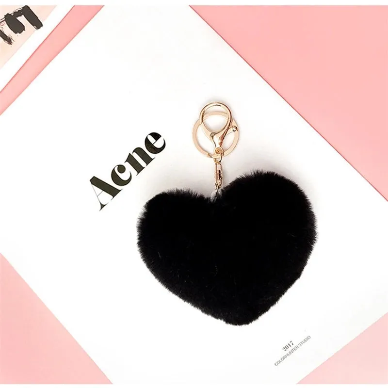 1 Piece Fashion Heart Shape Metal Unisex Bag Pendant Keychain