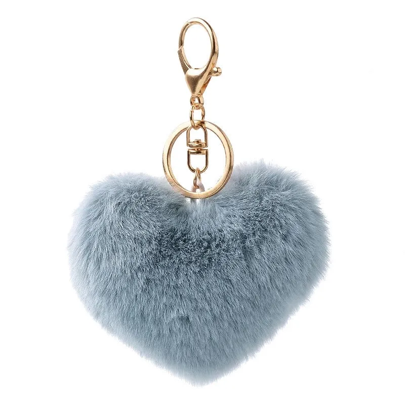 1 Piece Fashion Heart Shape Metal Unisex Bag Pendant Keychain