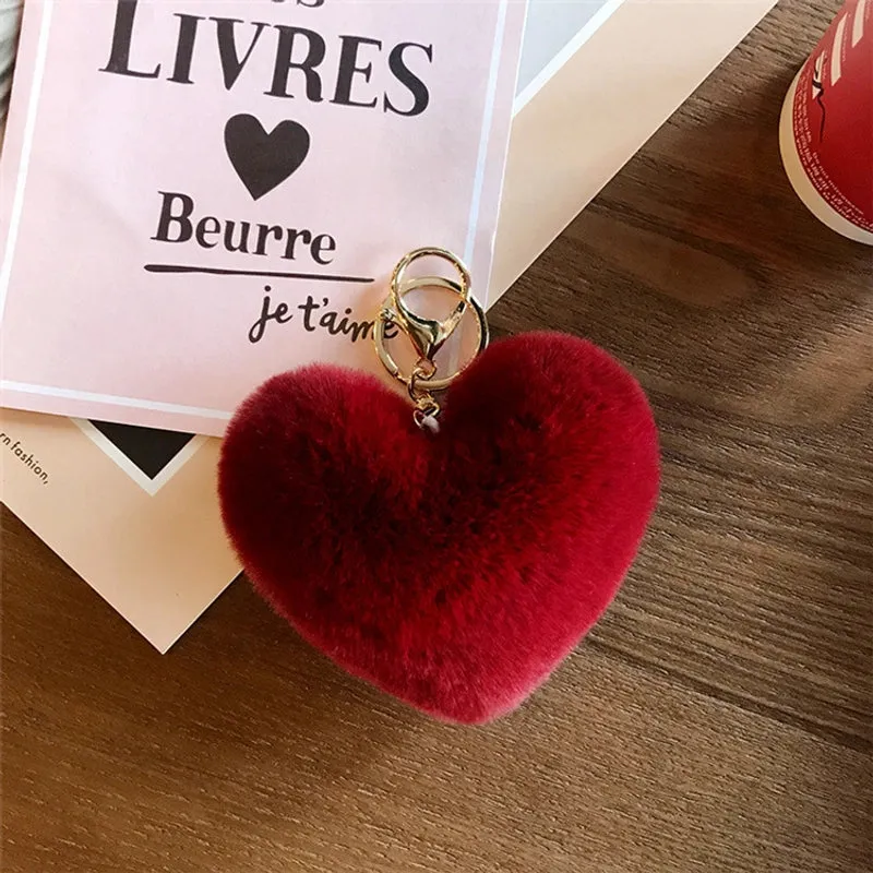 1 Piece Fashion Heart Shape Metal Unisex Bag Pendant Keychain