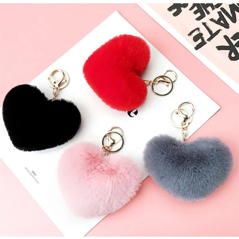 1 Piece Fashion Heart Shape Metal Unisex Bag Pendant Keychain