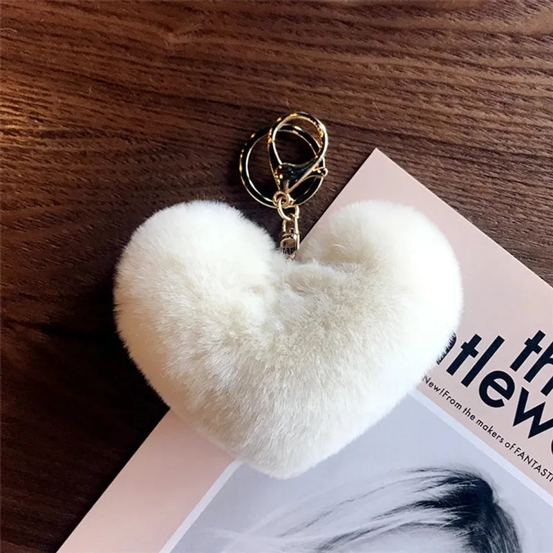 1 Piece Fashion Heart Shape Metal Unisex Bag Pendant Keychain