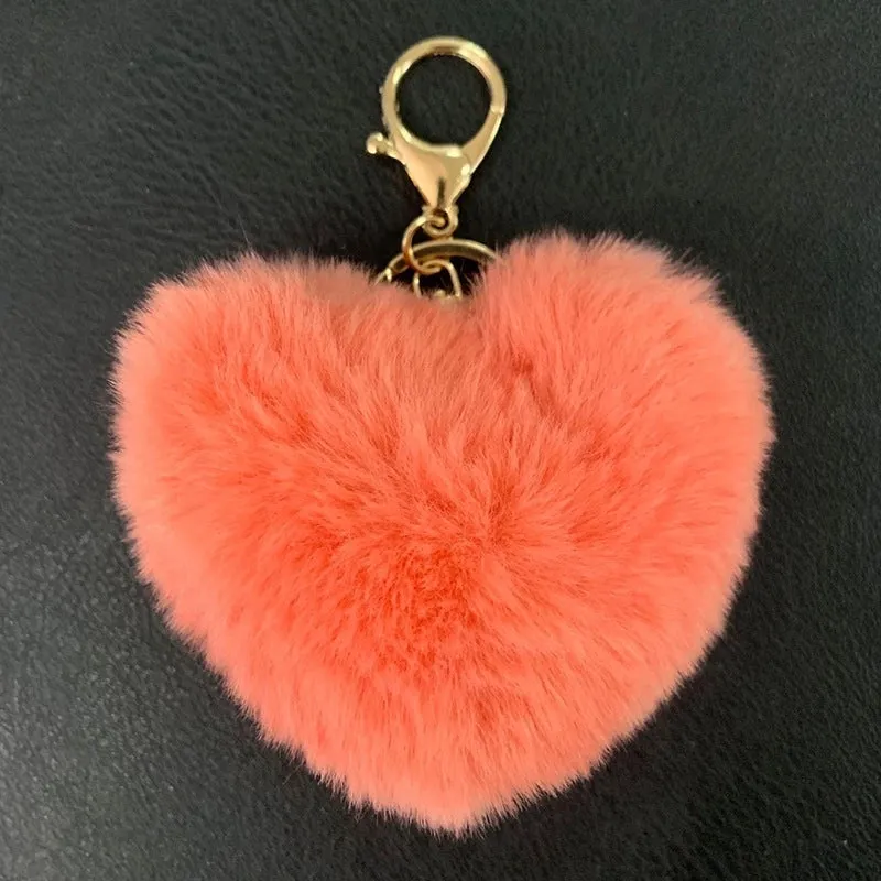 1 Piece Fashion Heart Shape Metal Unisex Bag Pendant Keychain