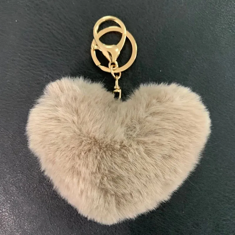 1 Piece Fashion Heart Shape Metal Unisex Bag Pendant Keychain