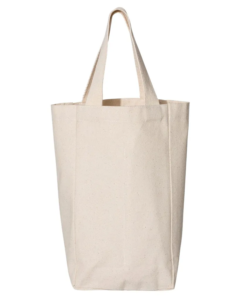 12 ct Canvas Double Wine Tote Bag-By Dozen