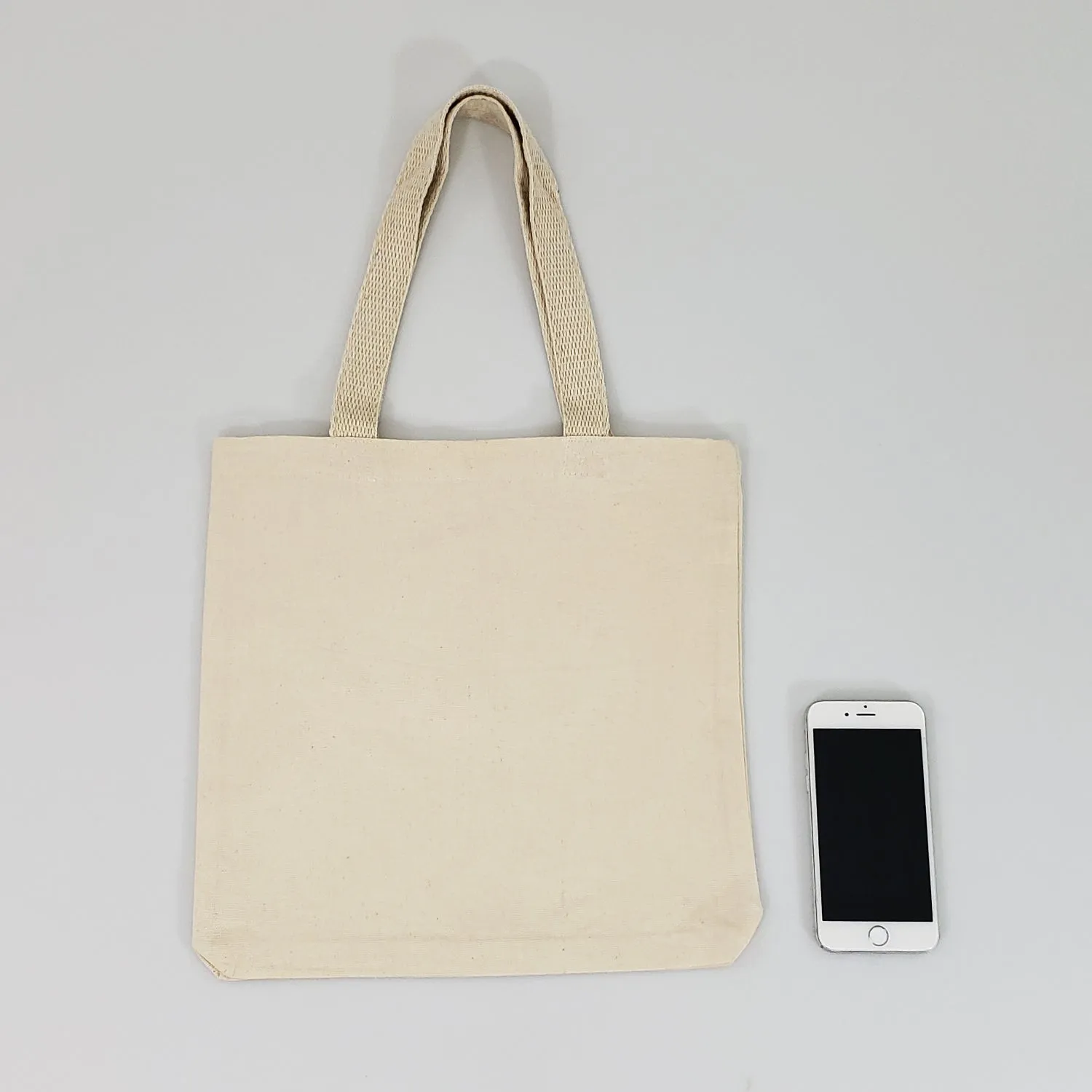 120 ct 12'' Small Canvas Tote Bags/Book Bags - By Case