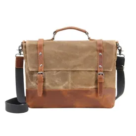 15" Multi Use Canvas Laptop Bag And Messenger Bag Yu-2008-1