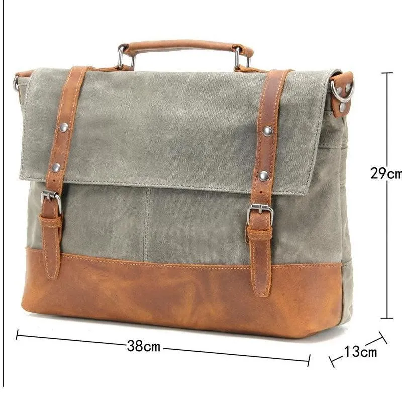 15" Multi Use Canvas Laptop Bag And Messenger Bag Yu-2008-1