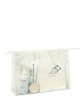 200 ct Zippered Clear Makeup Bag for Travel - By Case