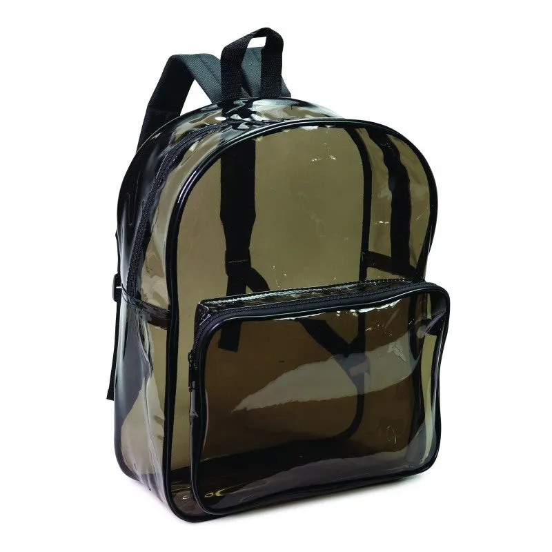 24 ct Multi-Purpose Clear Backpack W/ Front Pocket - By Case