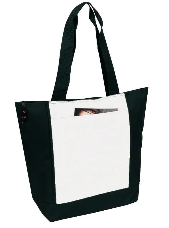 48 ct 600D Polyester Deluxe Zipper Tote Bag - By Case