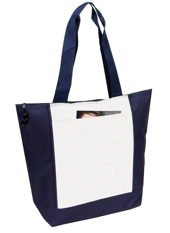 48 ct 600D Polyester Deluxe Zipper Tote Bag - By Case