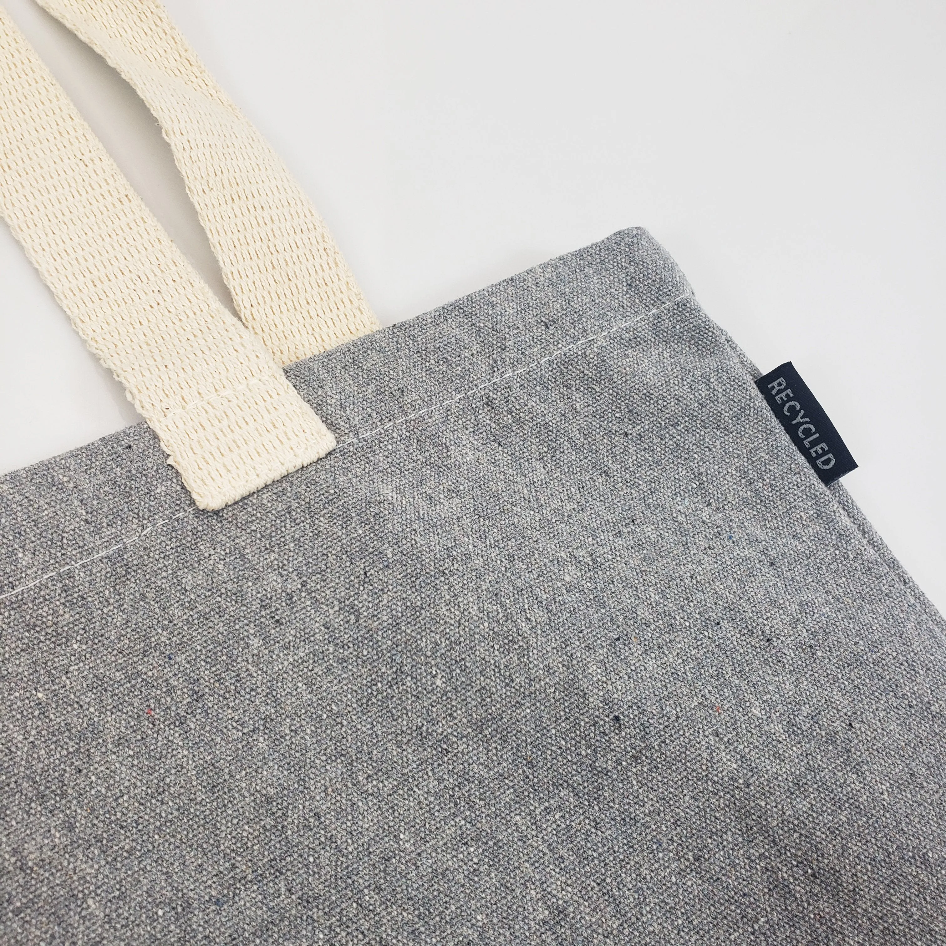 6 ct Recycled Canvas Tote Bag With Bottom Gusset - By Bundle