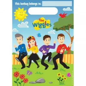 8 Pack The Wiggles Loot Bags - 23cm