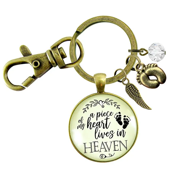 A Piece of My Heart Sentimental Gift for Parents - Miscarriage Gift Keychain