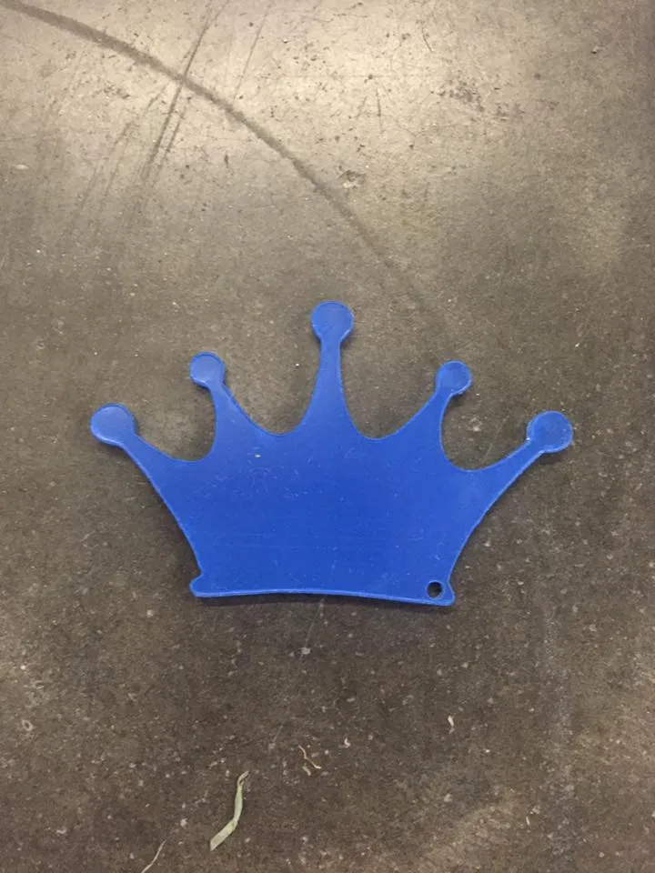 Acrylic-  Crown- Keychains