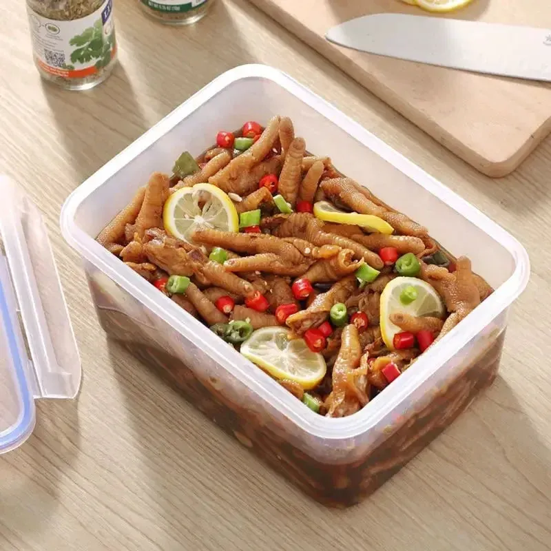 Airtight Rectangular Food Storage Container with Lid – Microwave & Freezer Safe