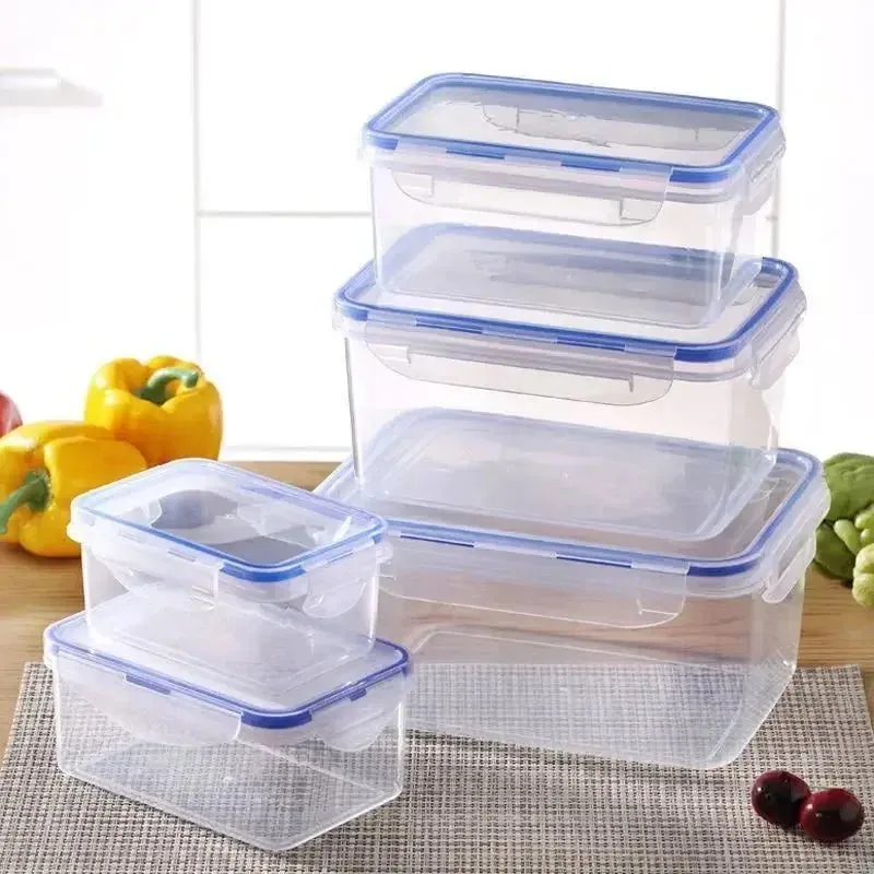 Airtight Rectangular Food Storage Container with Lid – Microwave & Freezer Safe