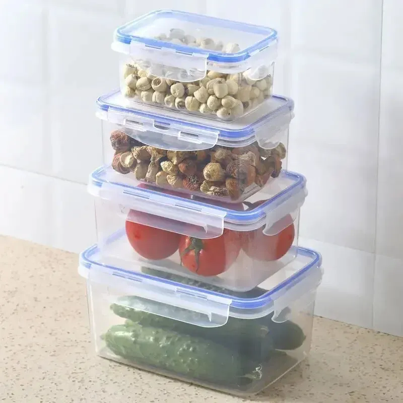 Airtight Rectangular Food Storage Container with Lid – Microwave & Freezer Safe