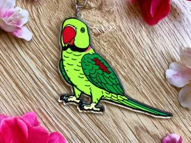 Alexandrine Parrot Keychain (Male)