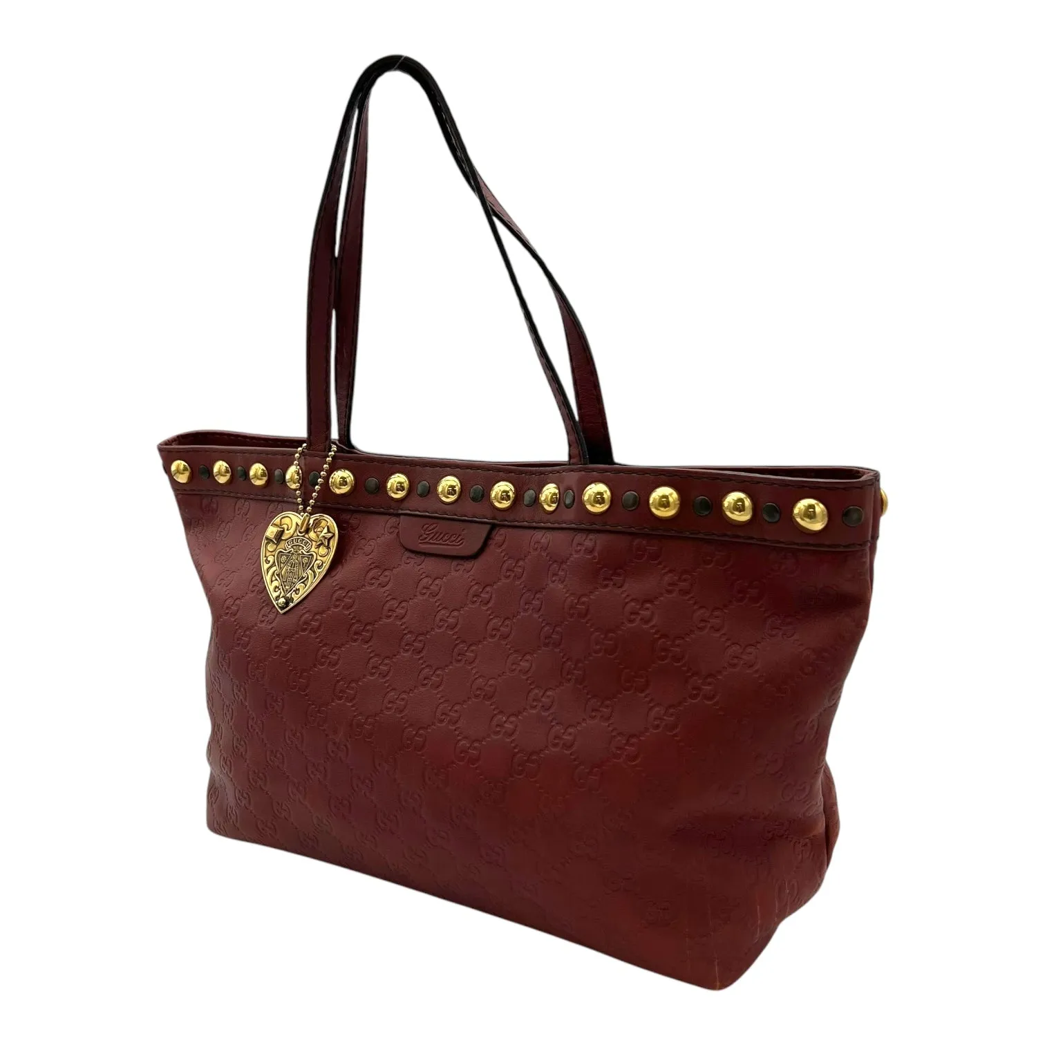 Babouska Tote Bag Red in Calfskin, Gold hardware