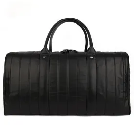 Black Large Storage Leather Travel Bag J6530