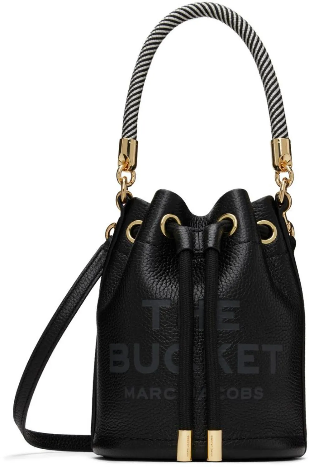 Black 'The Leather Mini Bucket' Bag