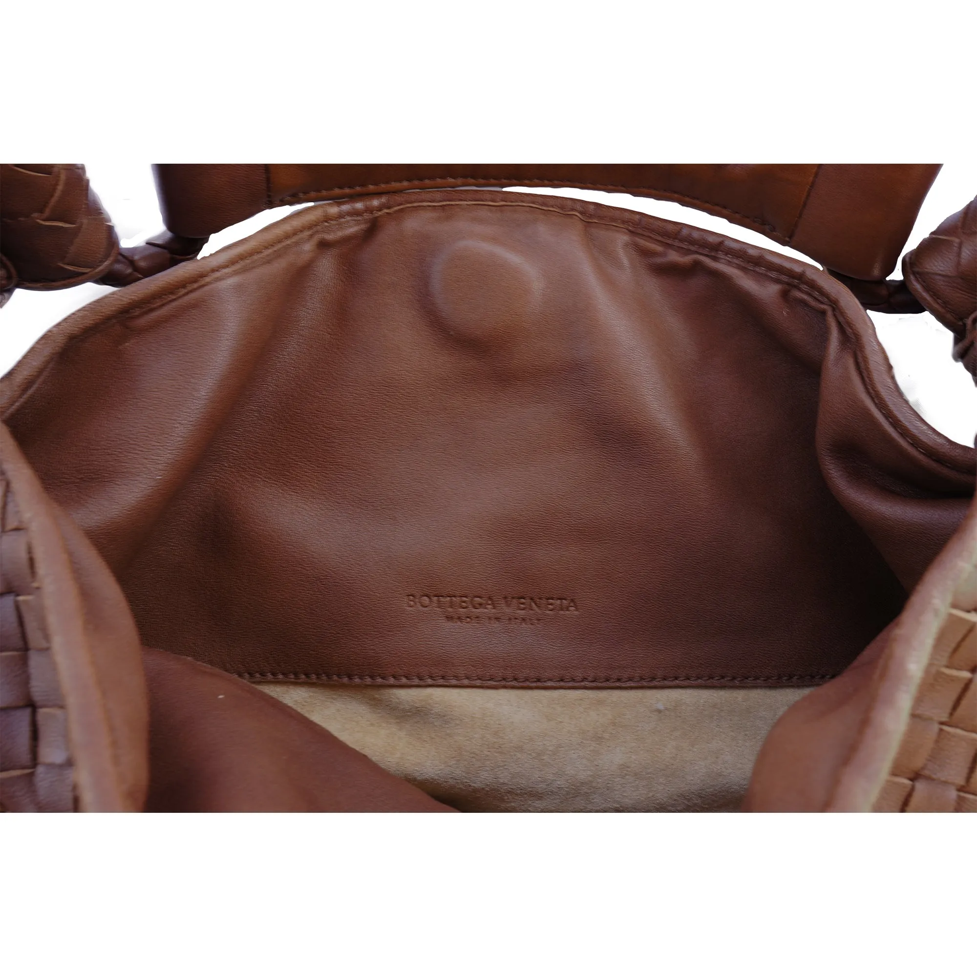 BOTTEGA VENETA INTRECCIATO BROWN HOBO BAG