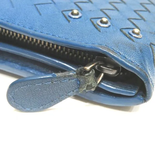 Bottega Veneta Intrecciato Studded Leather Wallet