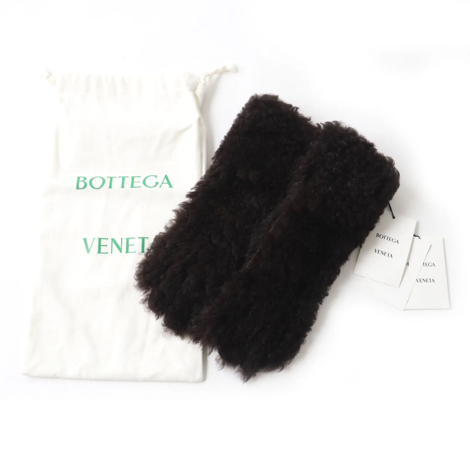 Bottega Veneta Lamb Leather Gloves Brown S