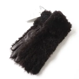 Bottega Veneta Lamb Leather Gloves Brown S