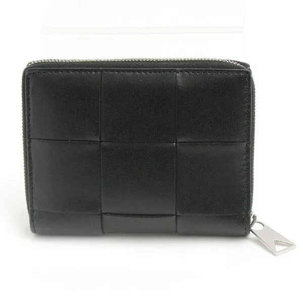 Bottega Veneta Lambskin Compact Zip Wallet