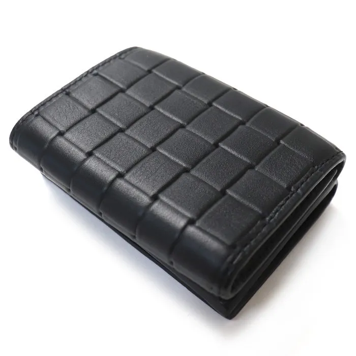 Bottega Veneta Leather Flap Wallet Intrecciato