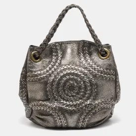 Bottega Veneta Metallic Leather Illusion Hobo