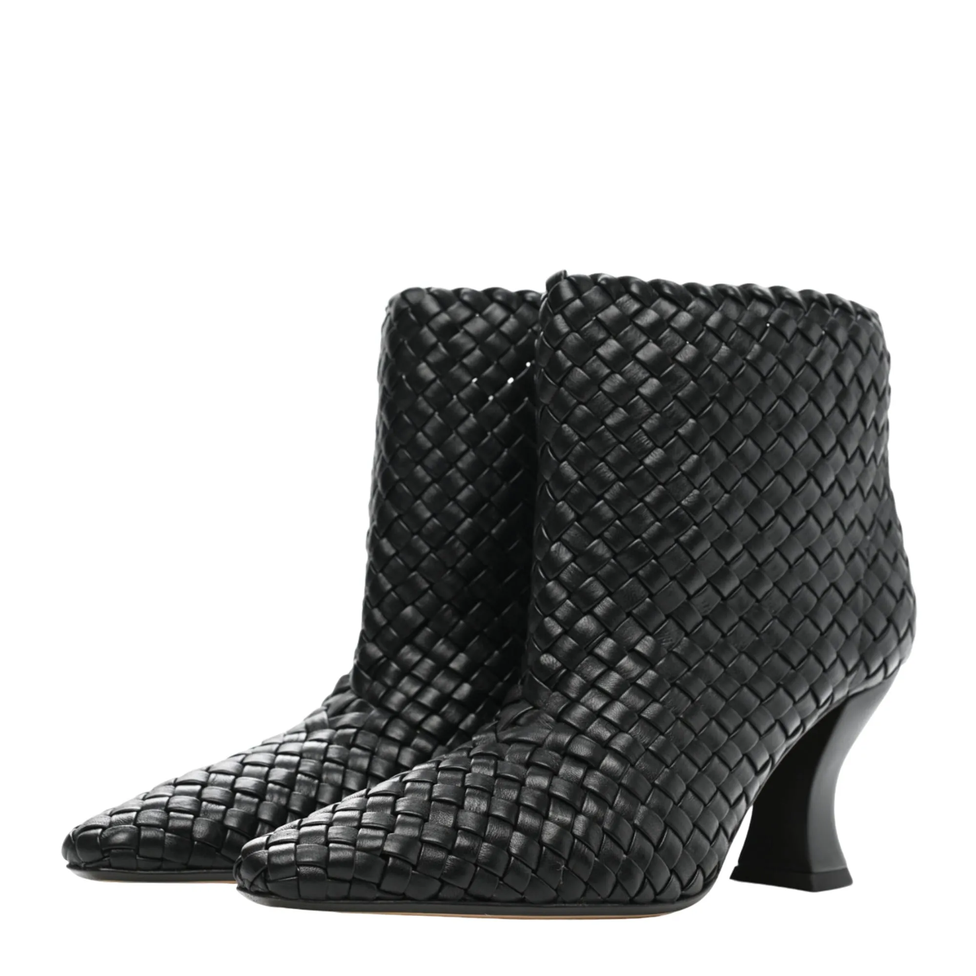 Bottega Veneta Nappa Intrecciato Ankle Boots