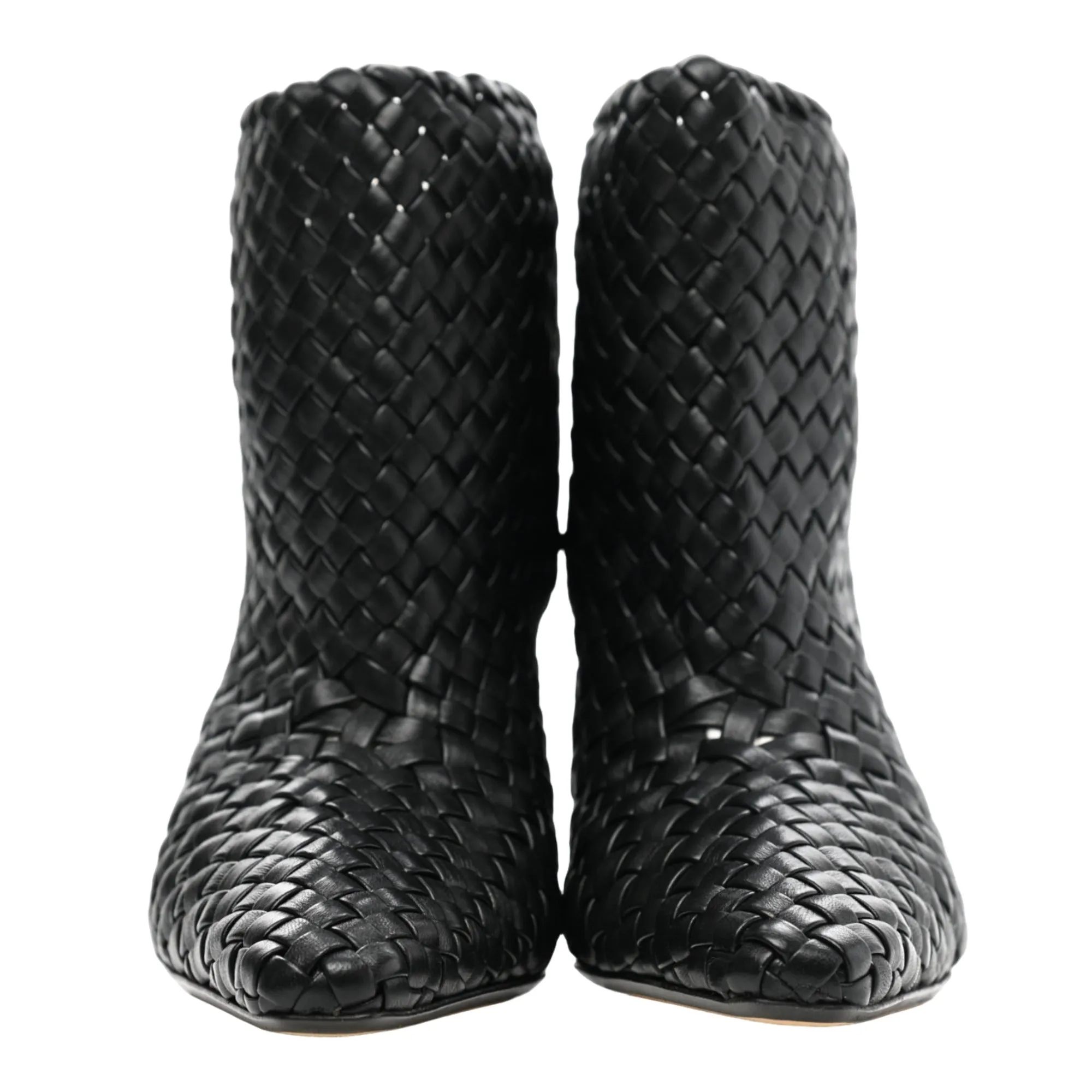 Bottega Veneta Nappa Intrecciato Ankle Boots