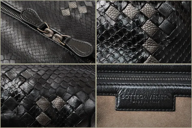 Bottega Veneta Nappa/Python Handbag/Boston Bag 229913