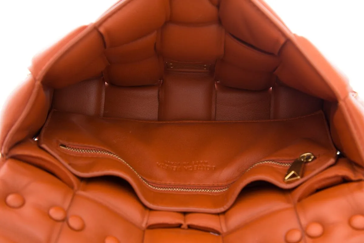 Bottega Veneta Orange Charlotte Padded Handbag