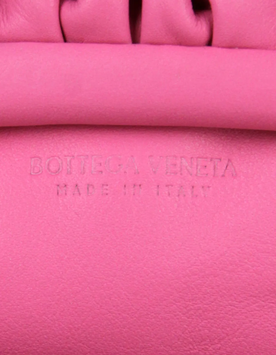 Bottega Veneta Pink Butter Leather The Mini Pouch Crossbody Bag