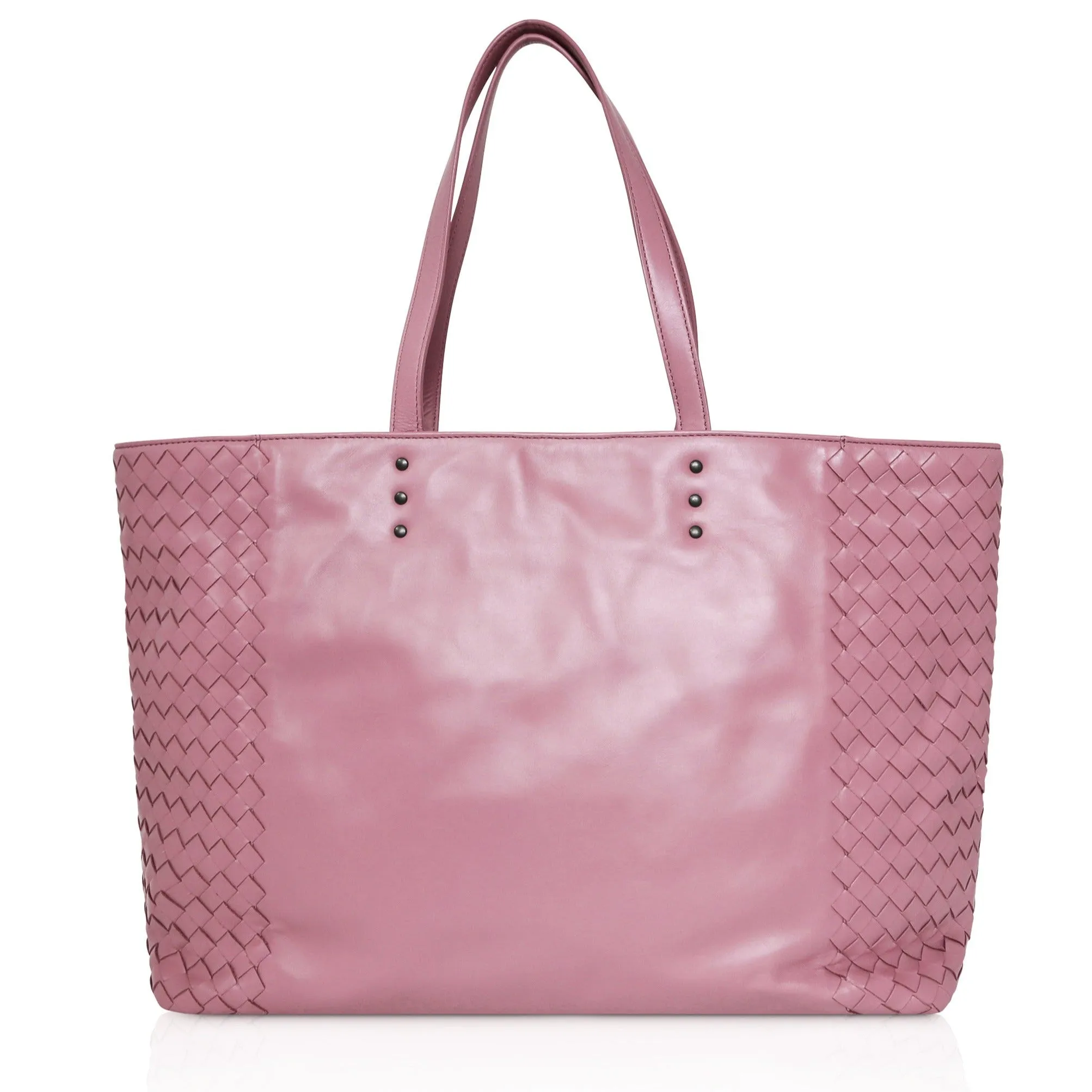 BOTTEGA VENETA Pink Fourre-Tout Leather Handbag