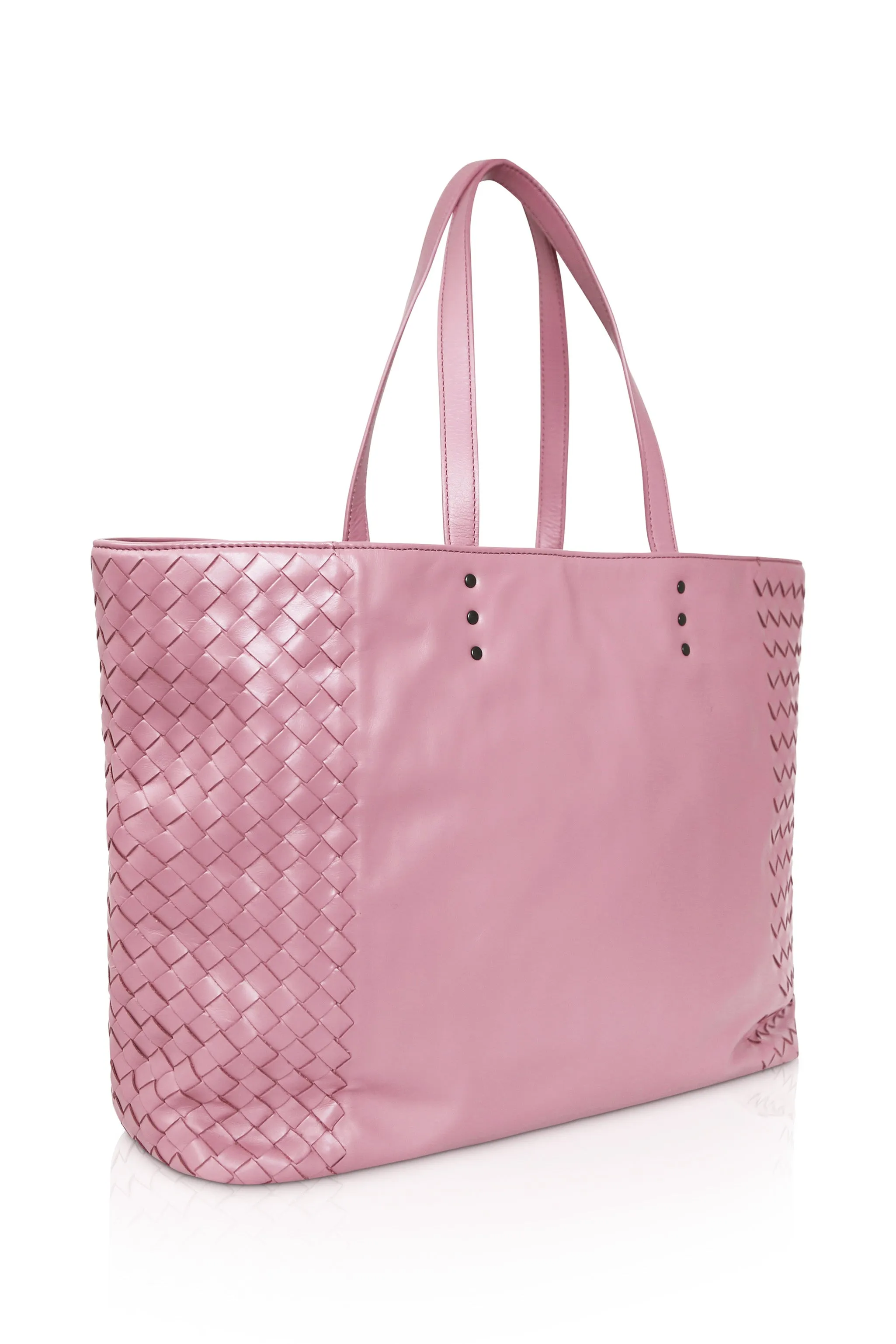 BOTTEGA VENETA Pink Fourre-Tout Leather Handbag