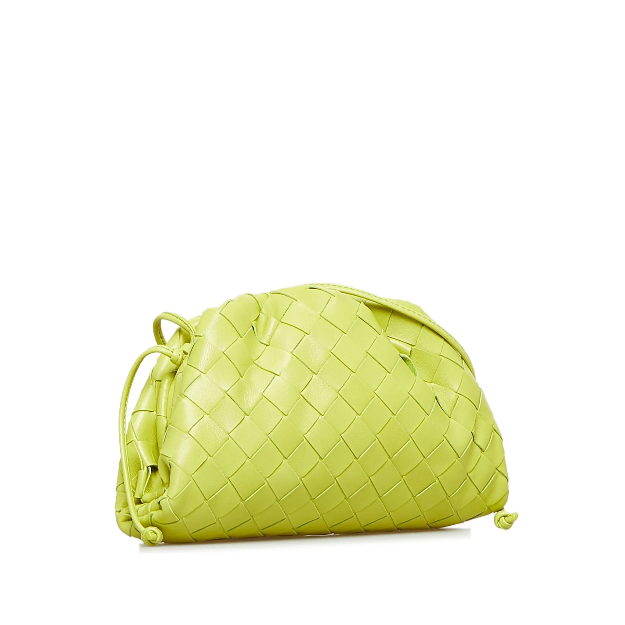 Bottega Veneta The Mini Pouch Green Intrecciato