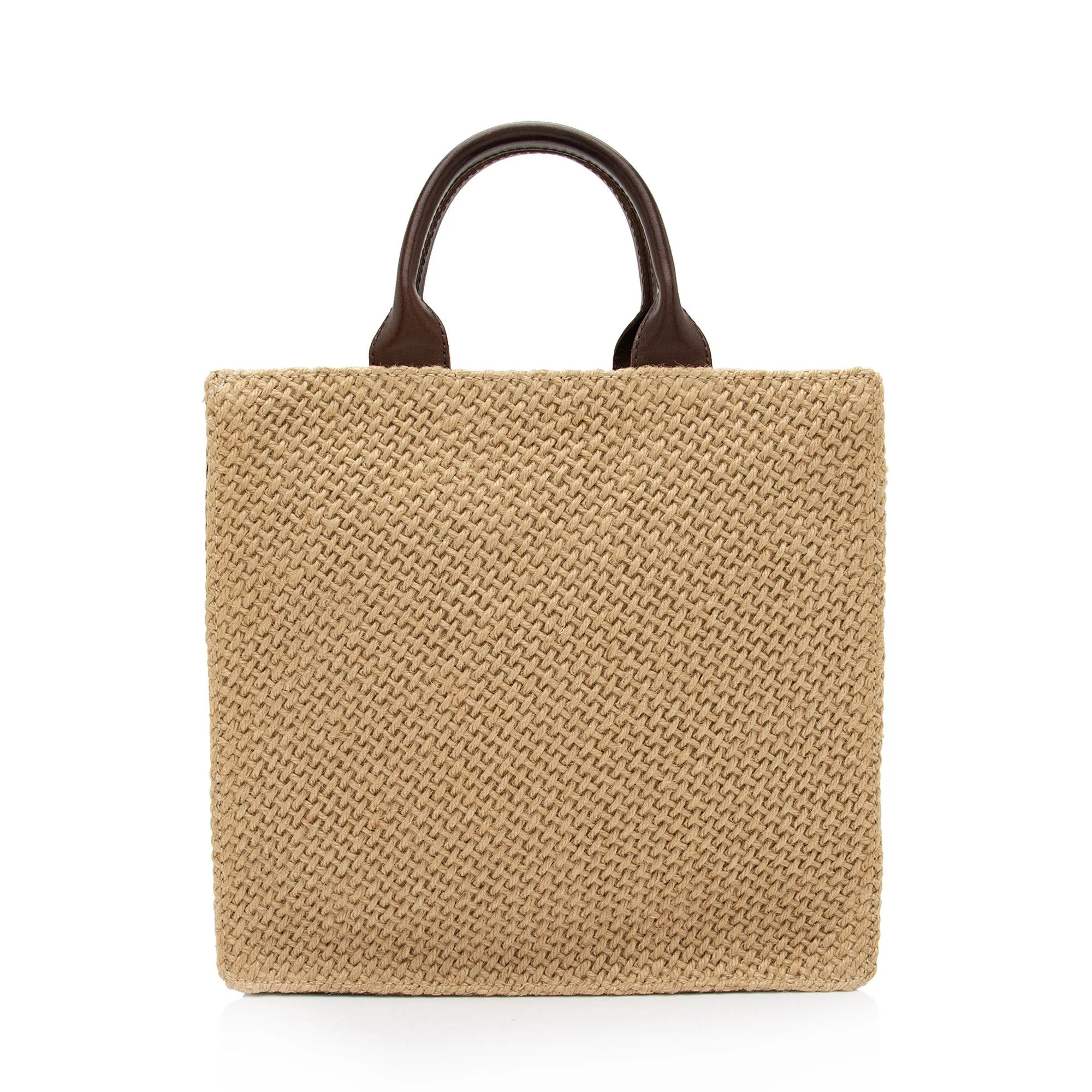 Bottega Veneta Vintage Woven Raffia Leather Zip Tote (SHF-Hp09r7)