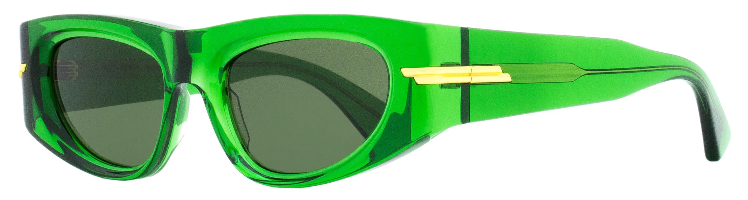 Bottega Veneta Women's Cat Eye Sunglasses BV1144S 004 Green 51mm