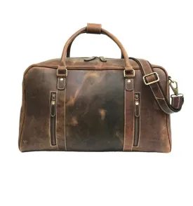 brown leather overnight bag mens