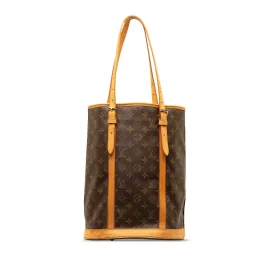 Brown Louis Vuitton Monogram Bucket GM