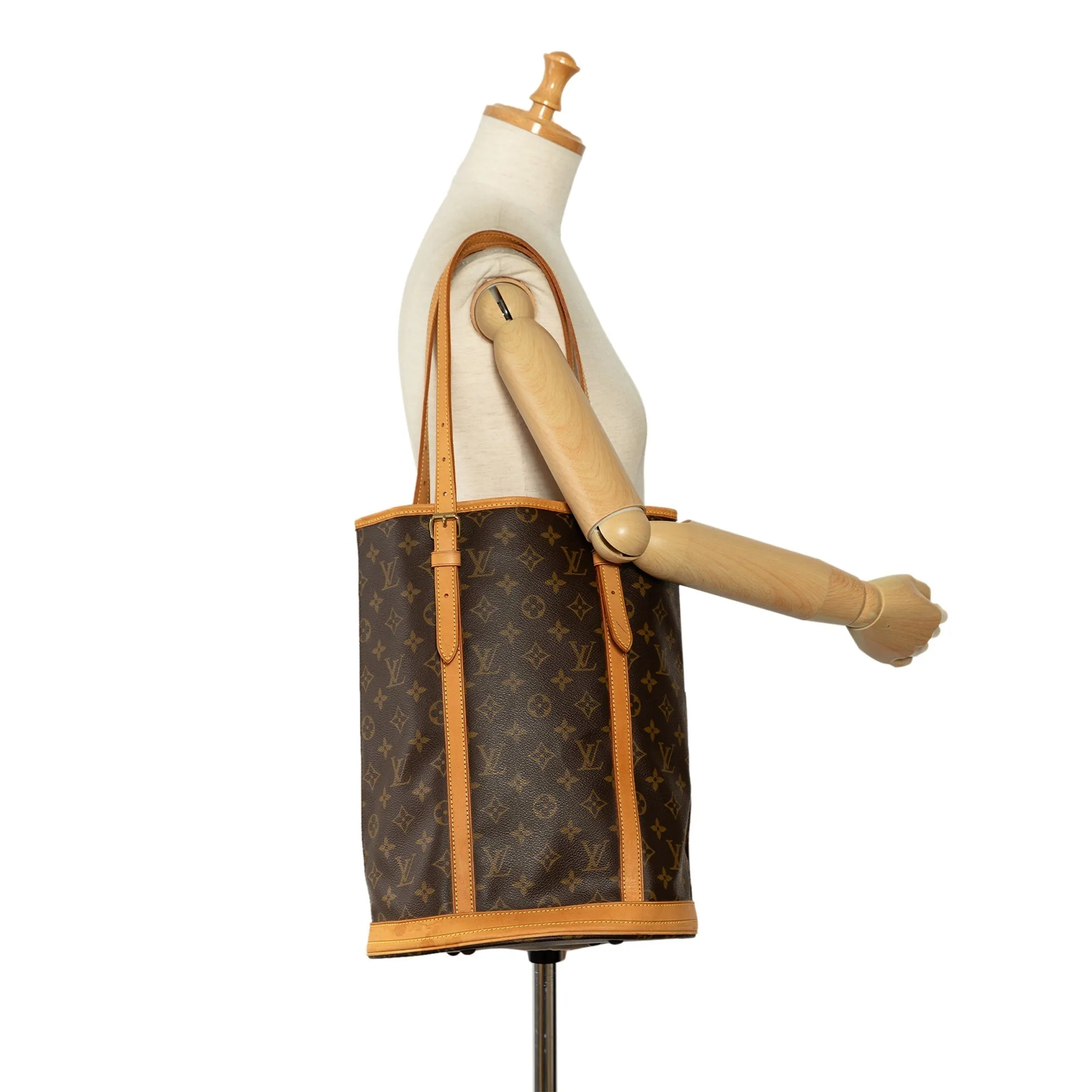 Brown Louis Vuitton Monogram Bucket GM