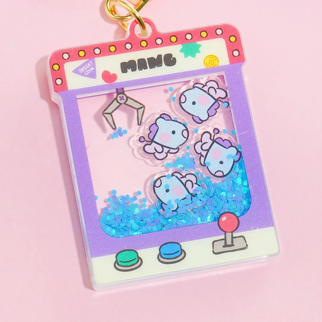 BT21 Minini Crane Game Glittery Key Holder - MANG