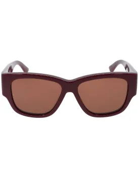 Burgundy Square Sunglasses