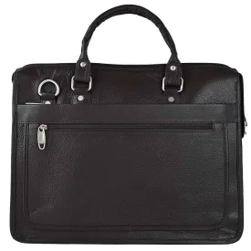 Business Leather Laptop Bag Coffee Brown Apex Messenger Bag