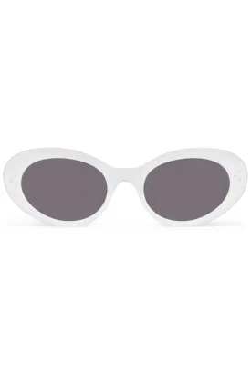 CAT EYE S193 SUNGLASSES | IVORY SMOKE